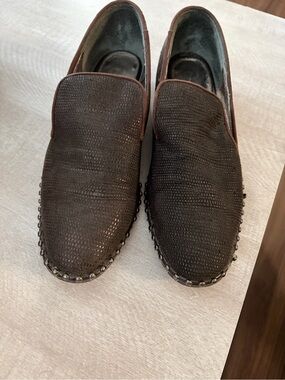 Women Slip-On Loafers with Studded Trim